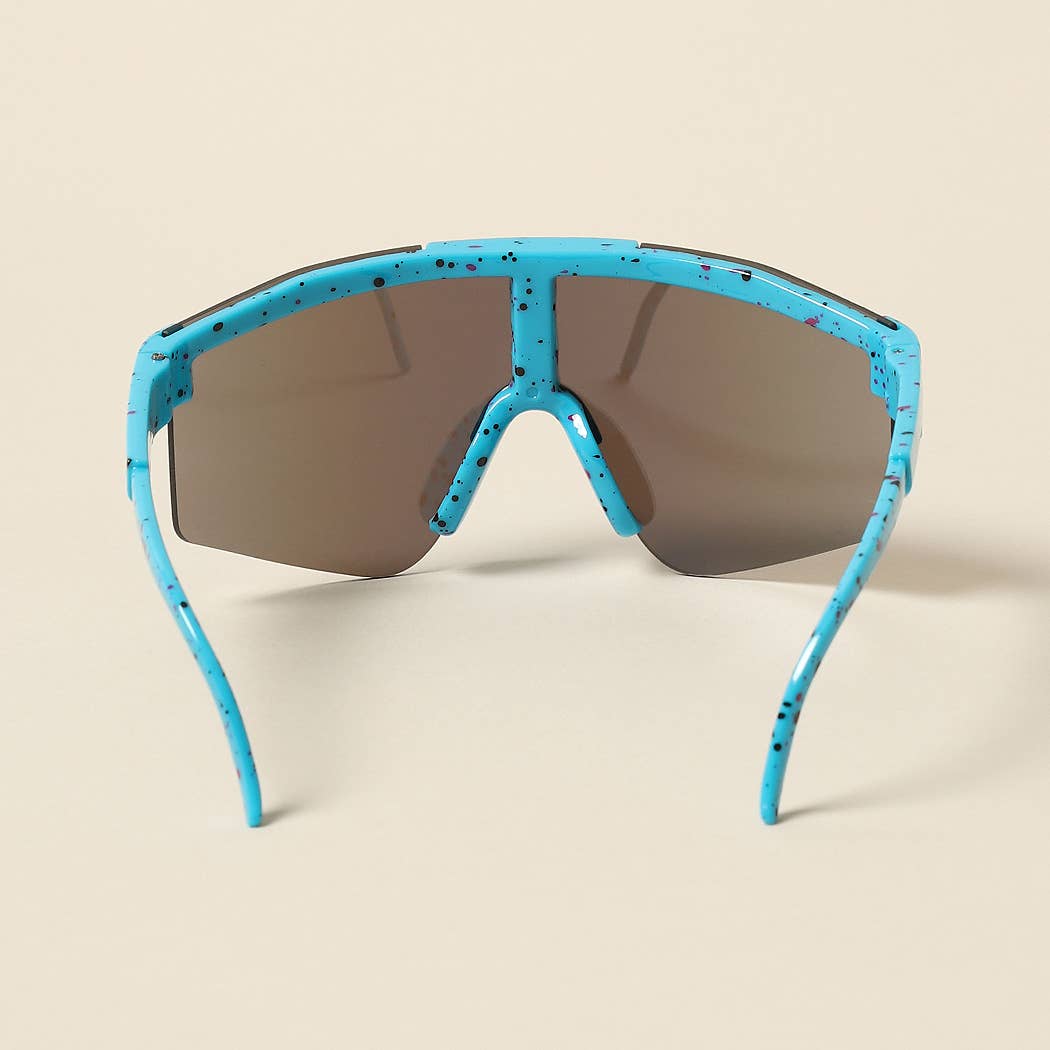 Kid's Paint Splatter Wrap Around Sunglasses