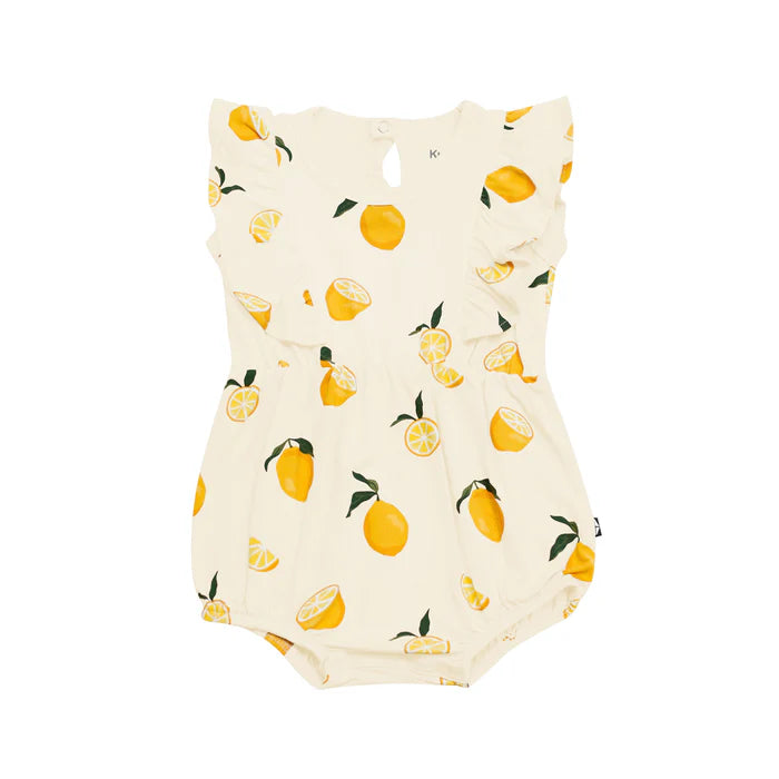 Bubble Romper in Lemon