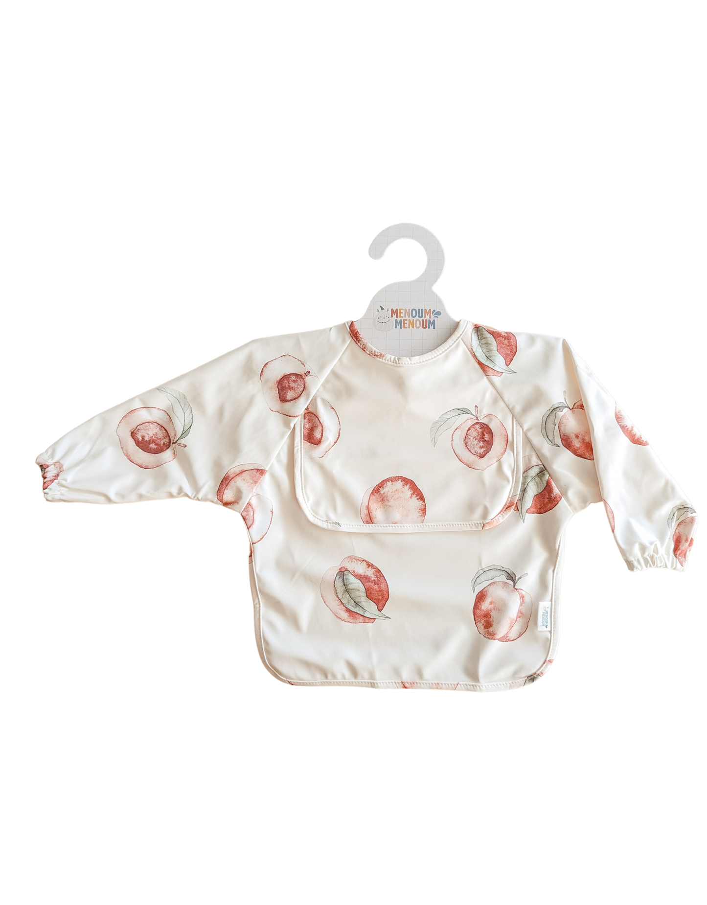 Long sleeves Bib - Peach - Menoum Menoum