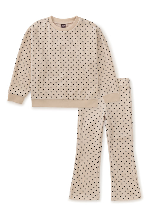 Polka Dot Velour Set