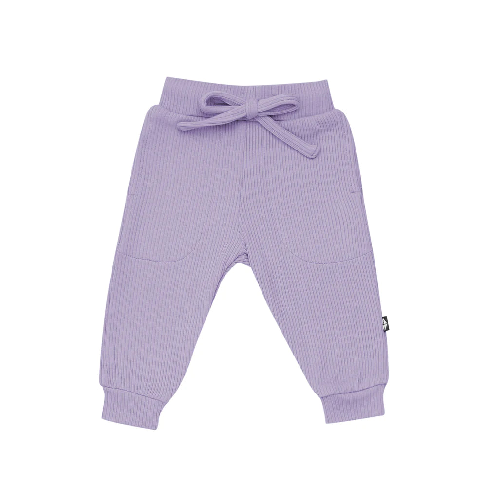 Ribbed Jogger Pant in Taro