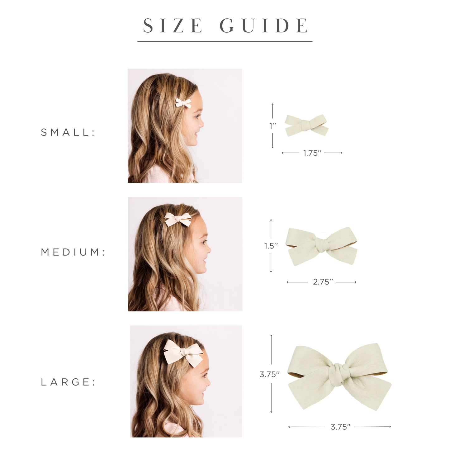 Leather - Terrace Bow Hair Clip