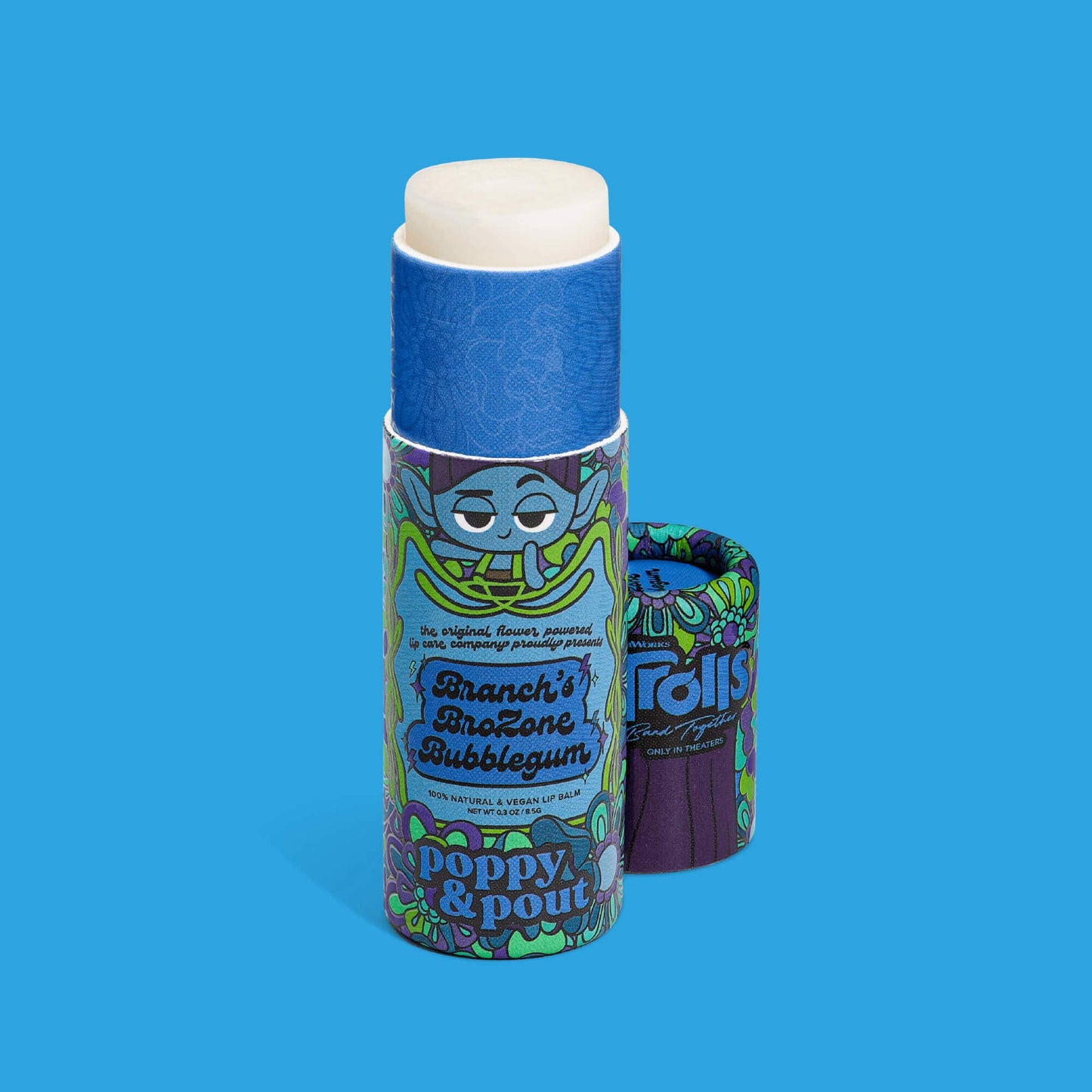 Lip Balm, "Trolls 3" Branch's BroZone Bubblegum