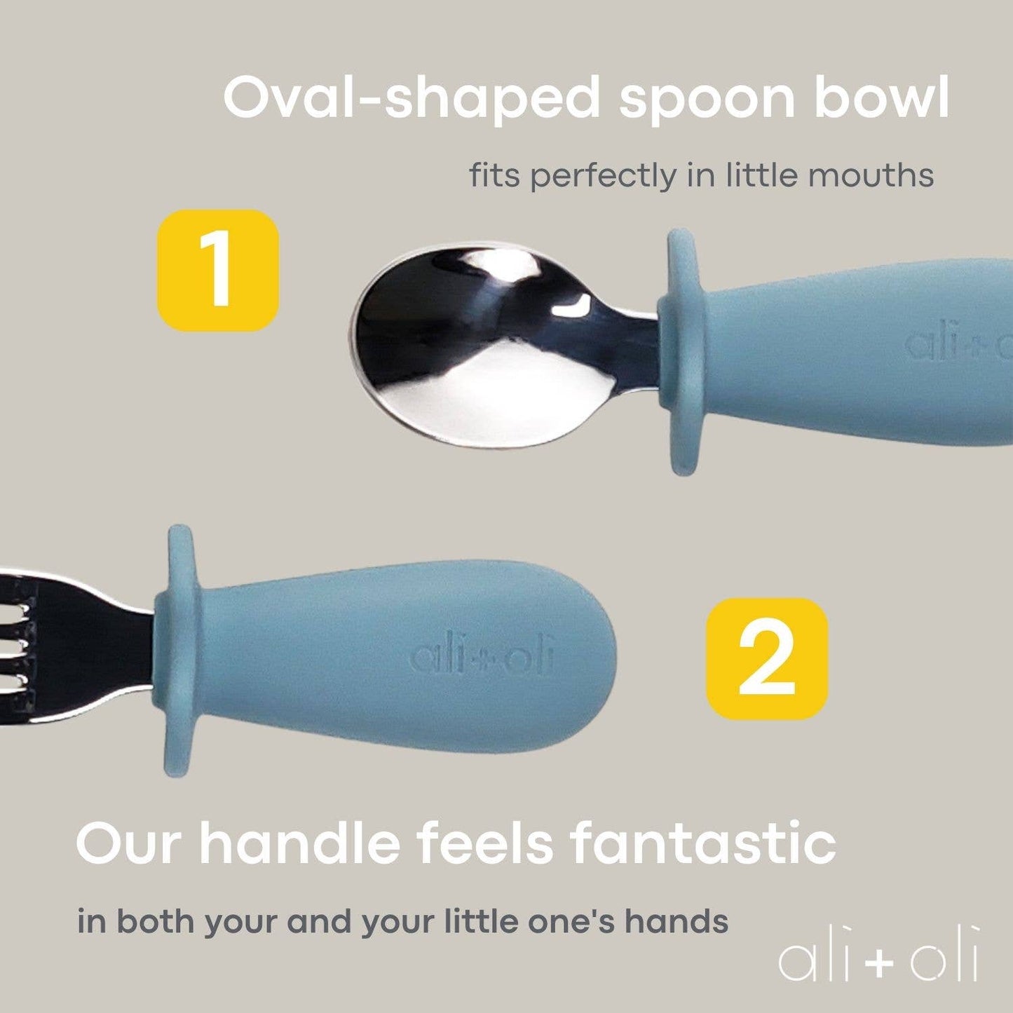 Ali+Oli Spoon & Fork Learning Set for Toddlers  6m+