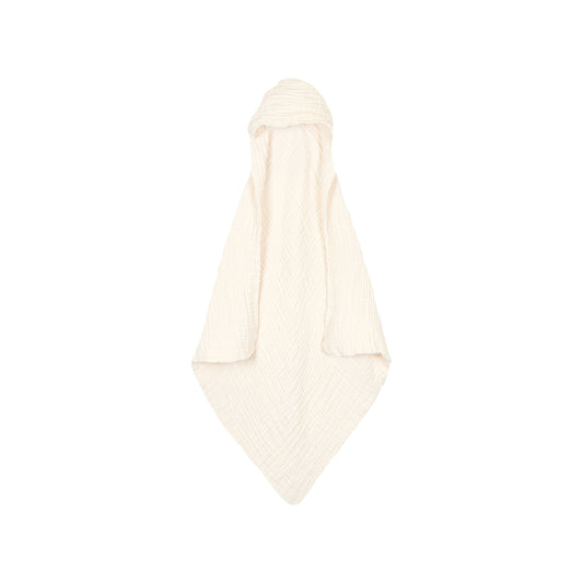 Infant Hooded Bath Towel - Cream