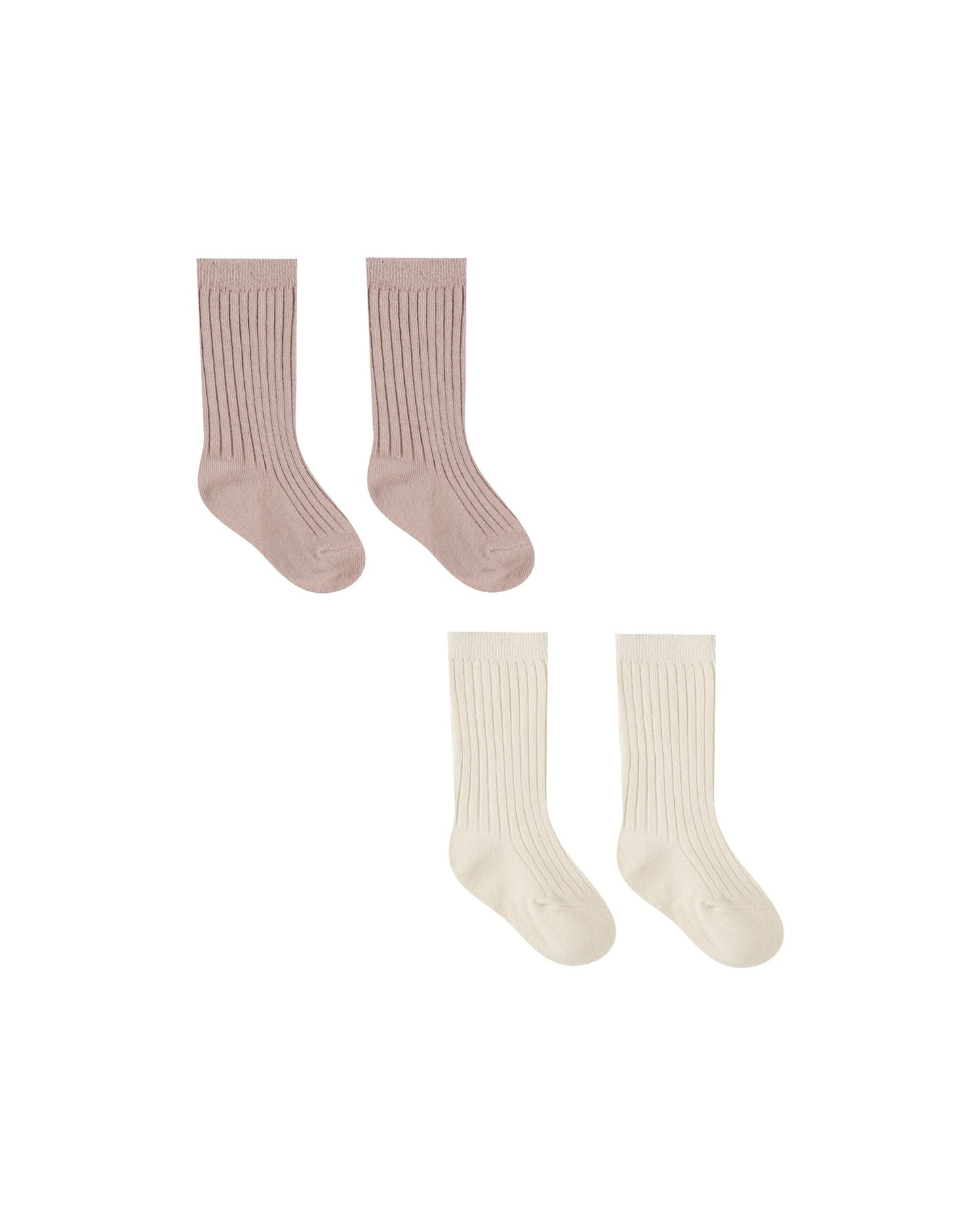 Socks Set || Natural, Mauve