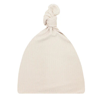 Lou Lou Cove Ribbed Top Knot Hat