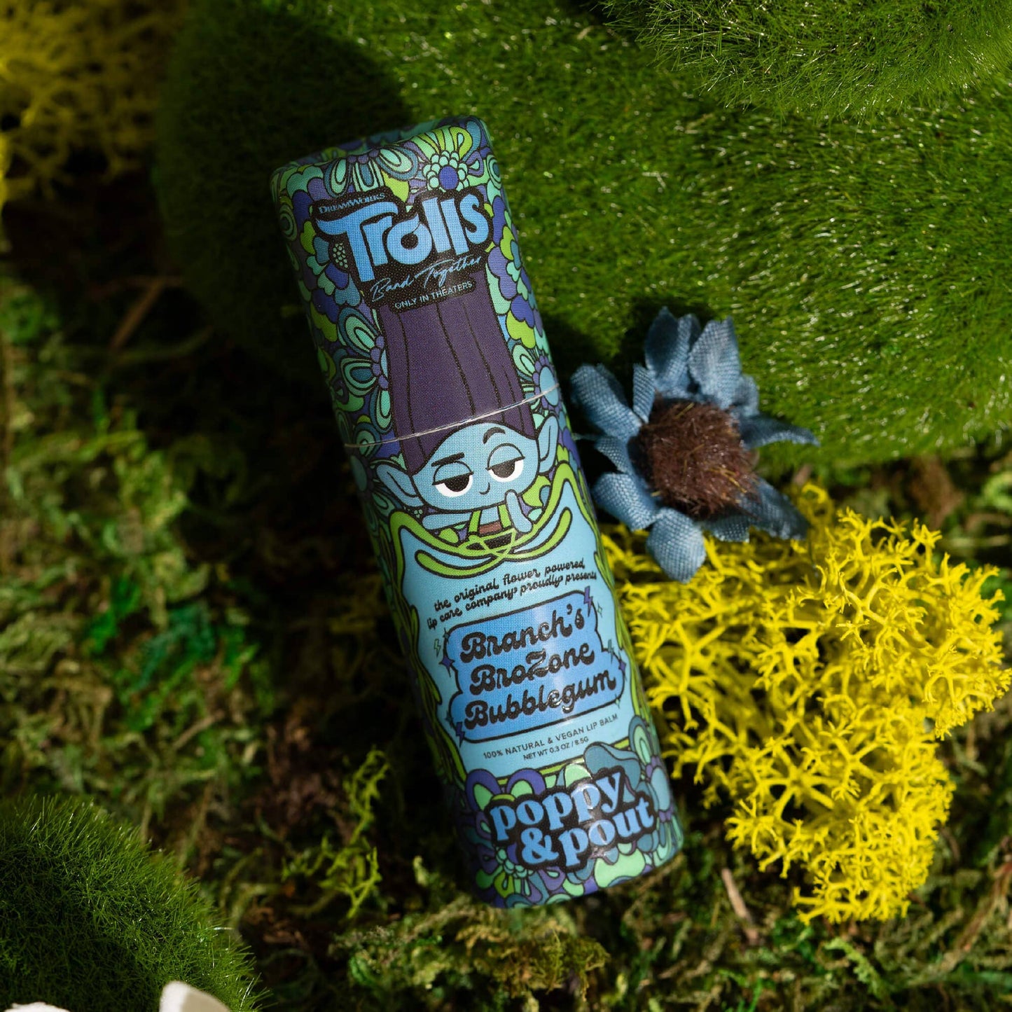 Lip Balm, "Trolls 3" Branch's BroZone Bubblegum