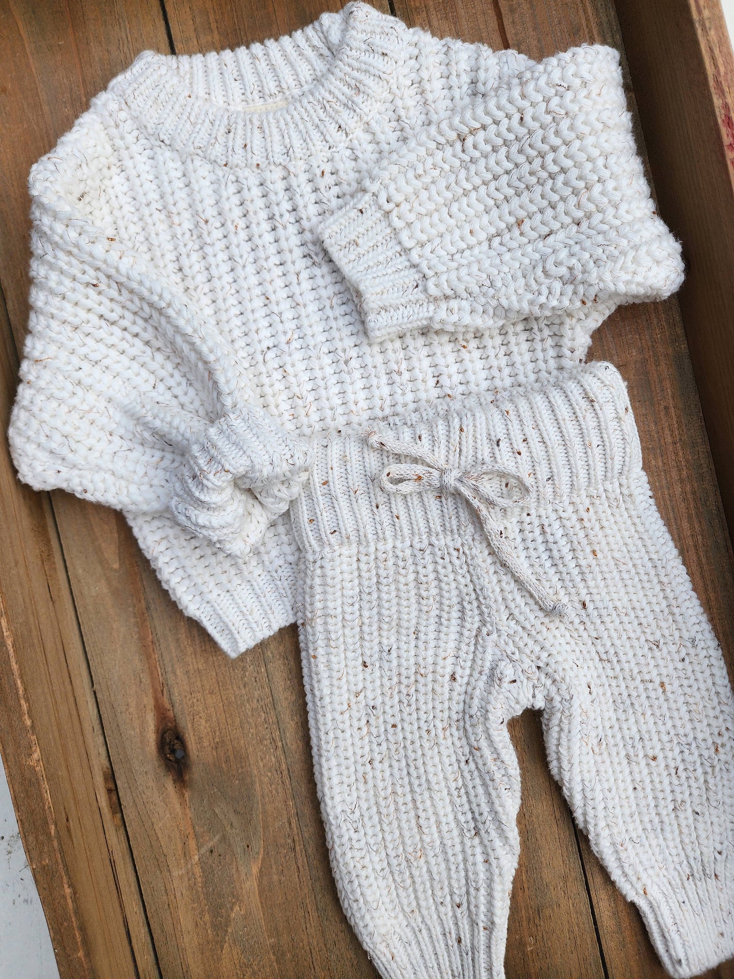 Baby Sweater Chunky Braided knit Cotton oversize style