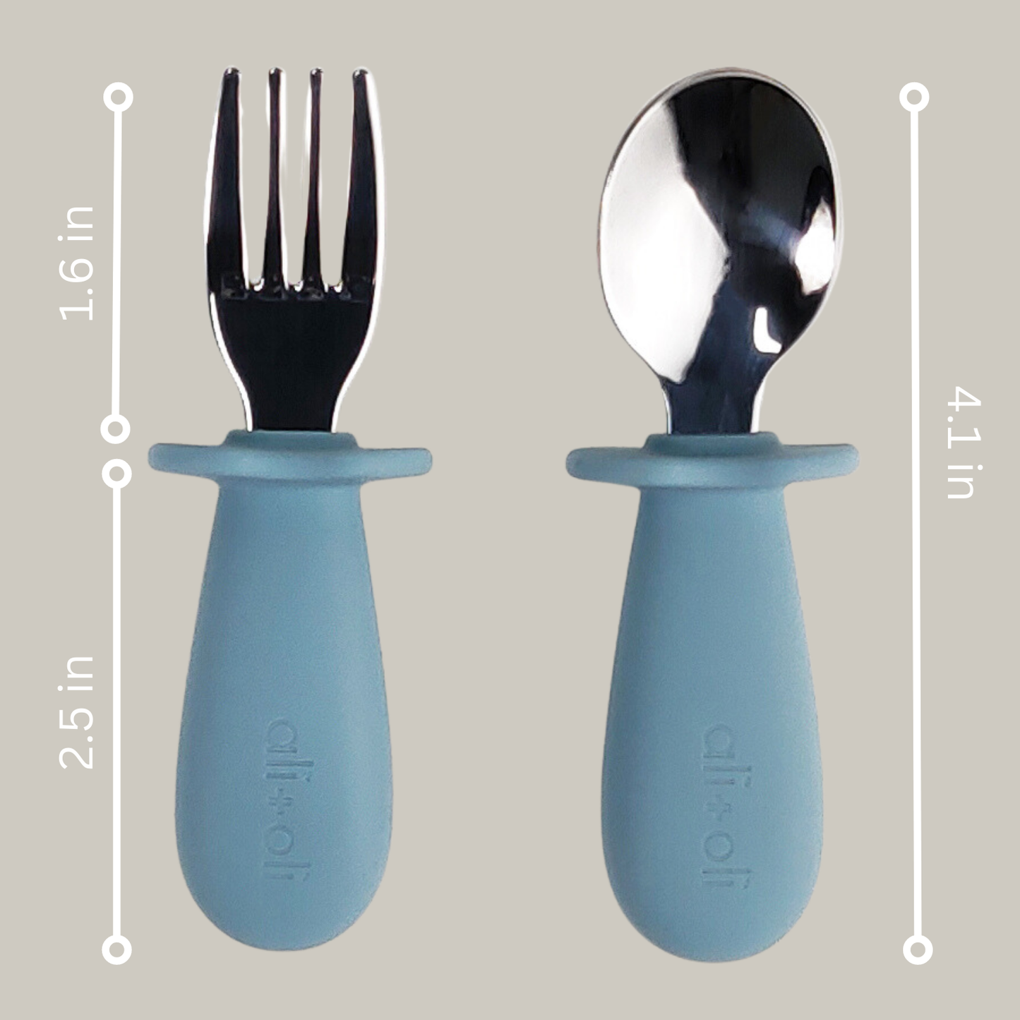 Ali+Oli Spoon & Fork Learning Set for Toddlers  6m+