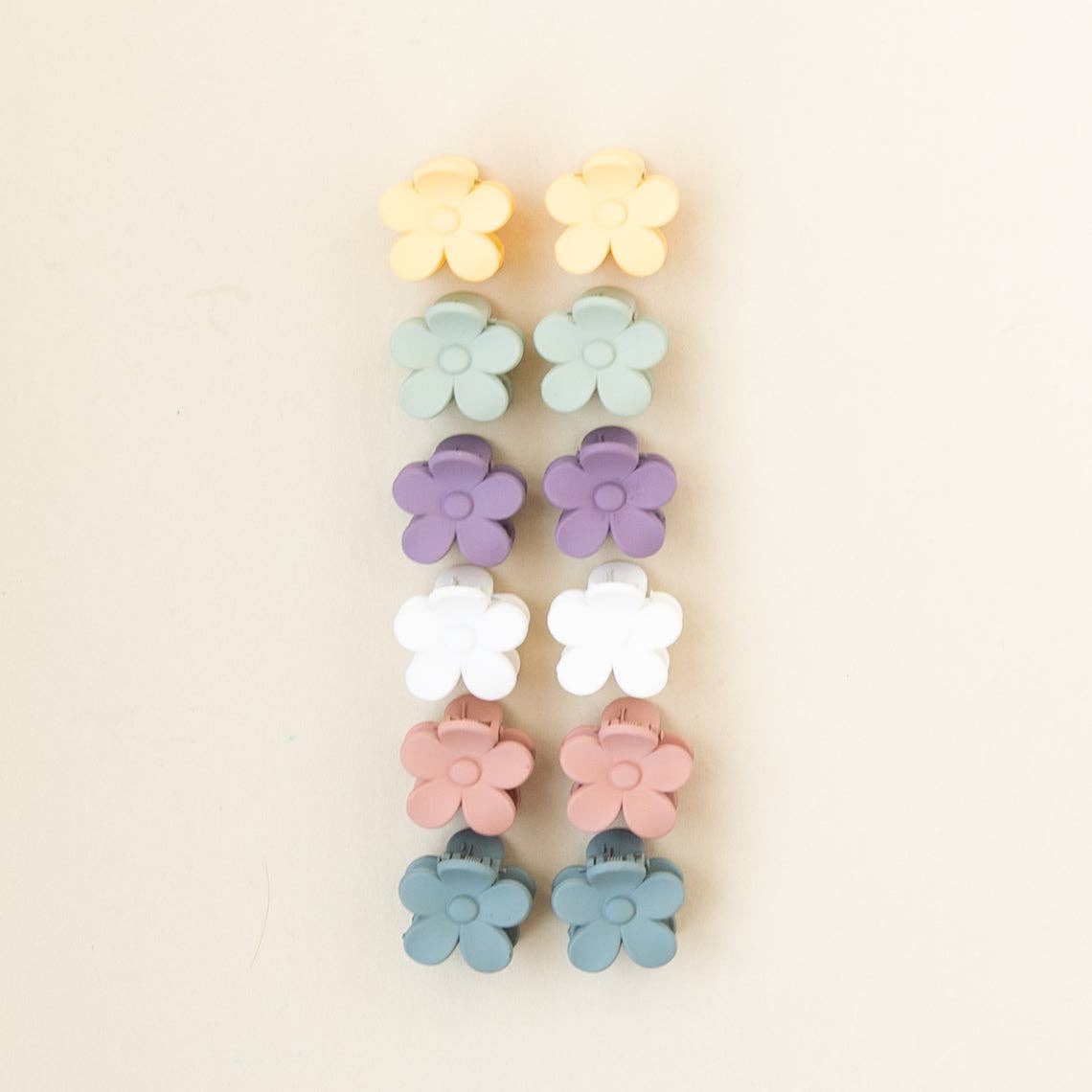 Mauve | Mini Bloom Claw Clip Set