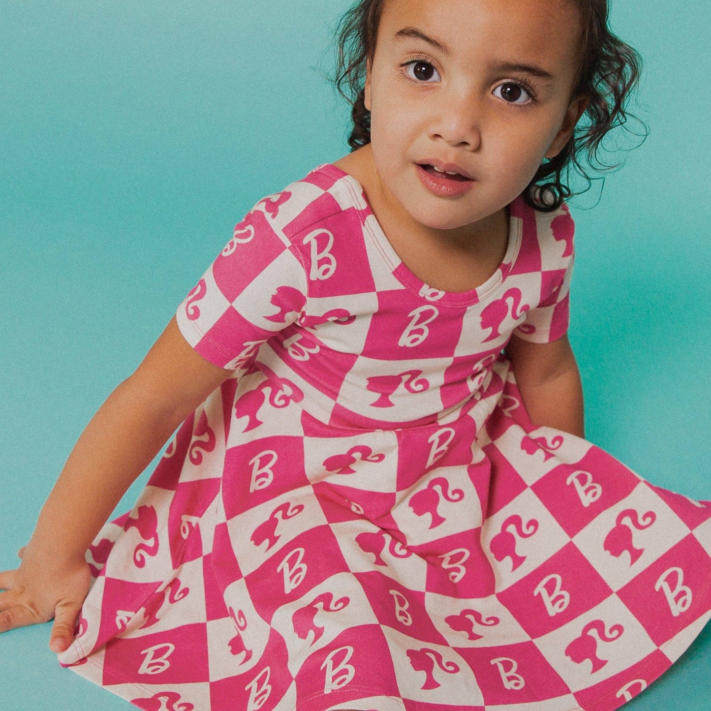 Short Sleeve Swing Dress - Barbie Check - Mattel Collection