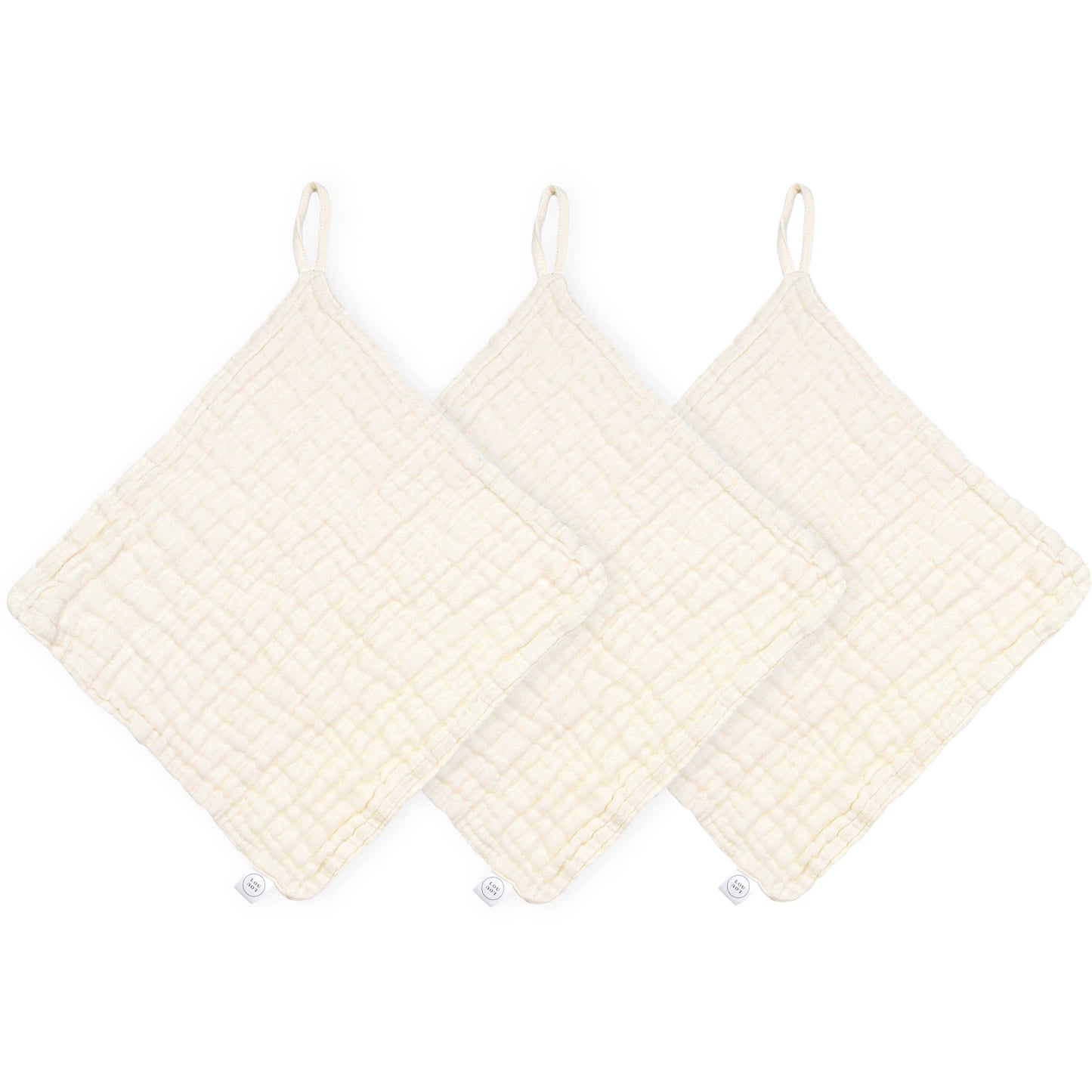 Washcloth 3 Pack - Cream