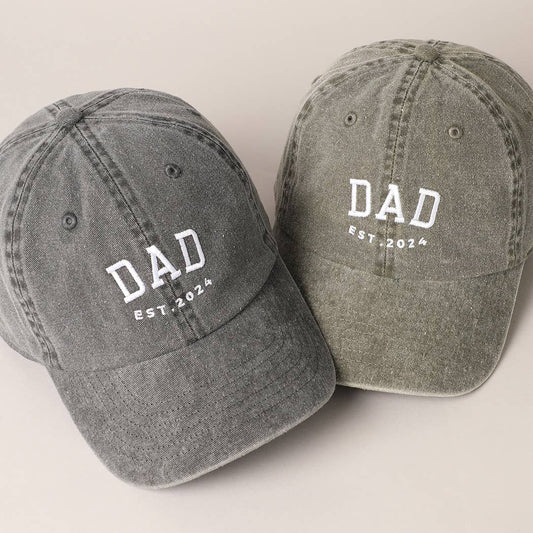 2024 DAD Letter Embroidered Baseball Cap