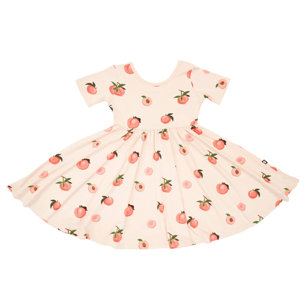 Twirl Dress in Peach