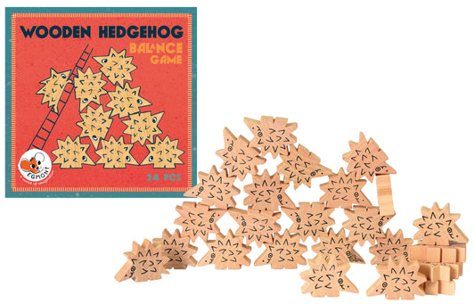 Wooden Hedgehog Balance Game