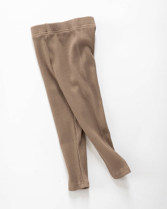 Mocha Ribbed Leggings