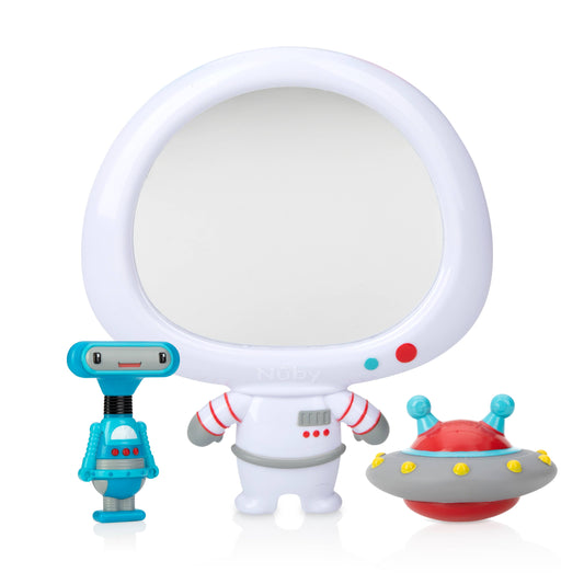 Nuby Awesome Astronaut Mirror 3pc Bath Tub Set