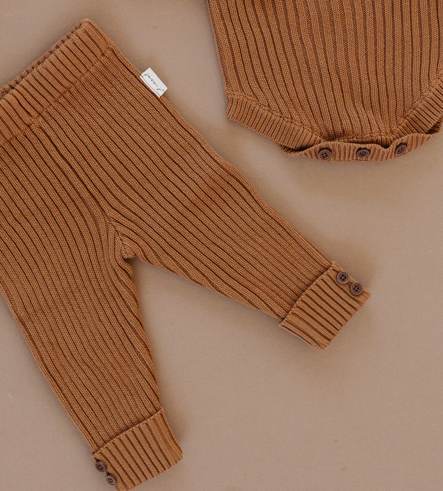 caramel tan knit pants